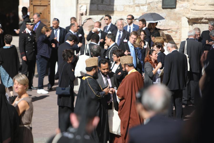 Arrivo di Papa Francesco ad Assisi