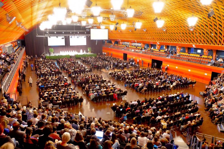 Assemblea di inaugurazione dell'incontro internazionale delle religioni Paths of Paeace Münster 2017