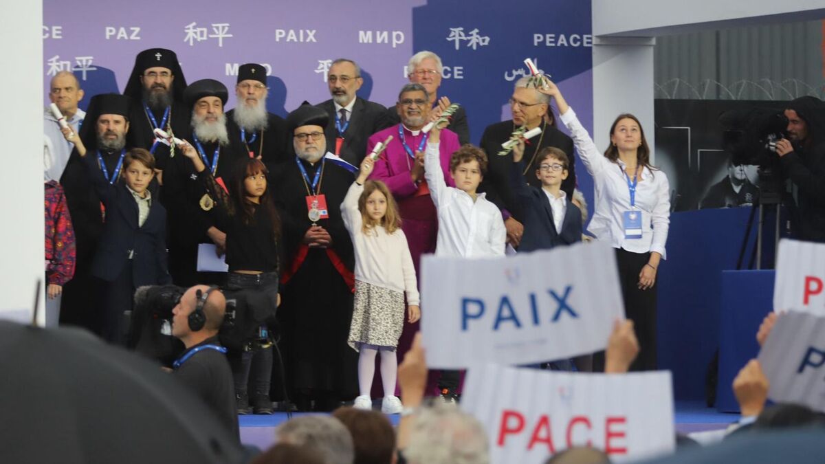 Cerimonia finale dell'Incontro Internazionale “Imaginer la Paix”